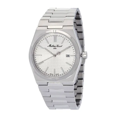 Đồng Hồ Nam Mathey-Tissot Quartz Silver Dial Watch H117AS Màu Bạc