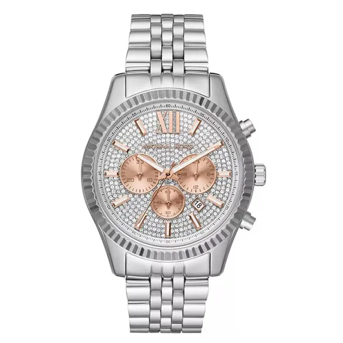 Đồng Hồ Nam Michael Kors MK Lexington Watch 44mm Màu Bạc Trắng - Đồng hồ - Vua Hàng Hiệu
