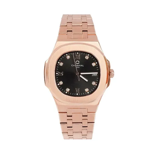 Đồng hồ - Đồng Hồ Nữ Carnival Quartz 8160L-VH-D Màu Vàng Hồng - Vua Hàng Hiệu