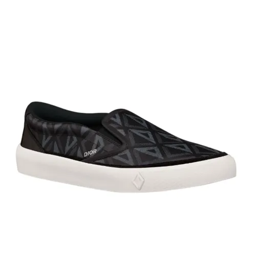 Giày Giày Slip On - Giày Slip On Nam Dior B101 Black 3SN296ZPP-H900 Black Màu Đen Họa Tiết Size 40 - Vua Hàng Hiệu