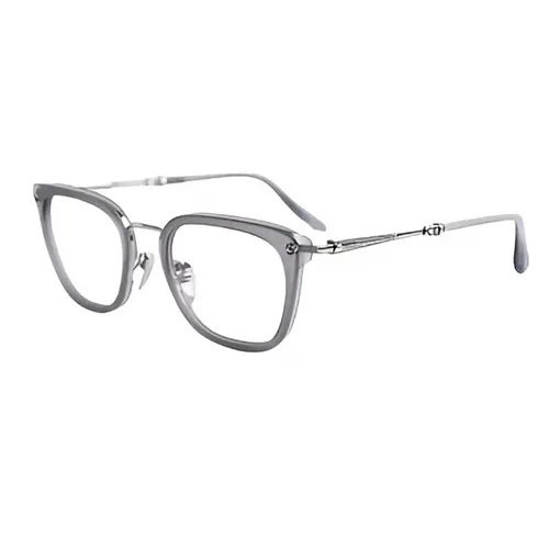 Gọng Kính Unisex Chrome Hearts Strapadictome Matte Graphite/Shiny Silver Màu Bạc - Kính mắt - Vua Hàng Hiệu