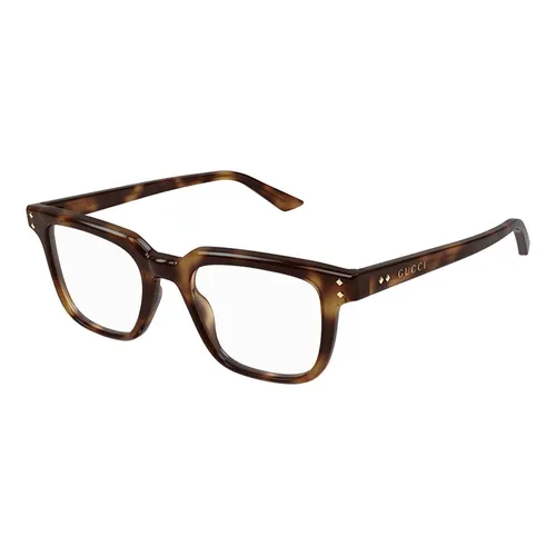 Gọng Kính Nam Gucci Medium Brown Havana Rectangular Glasses GG1895O 002 Màu Nâu Havana - Kính mắt - Vua Hàng Hiệu