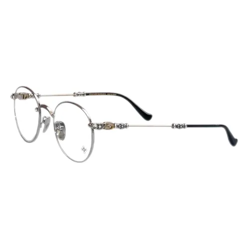 Chrome Hearts - Gọng Kính Unisex Chrome Hearts Bubba A Shiny Silver Gold Plated Plastic Eye Glasses Màu Bạc - Vua Hàng Hiệu