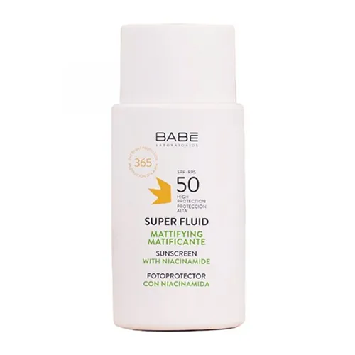Kem chống nắng - Kem Chống Nắng Cho Da Dầu Mụn Babe Laboratorios Super Fluid Mattifying Sunscreen SPF50+ 50ml - Vua Hàng Hiệu