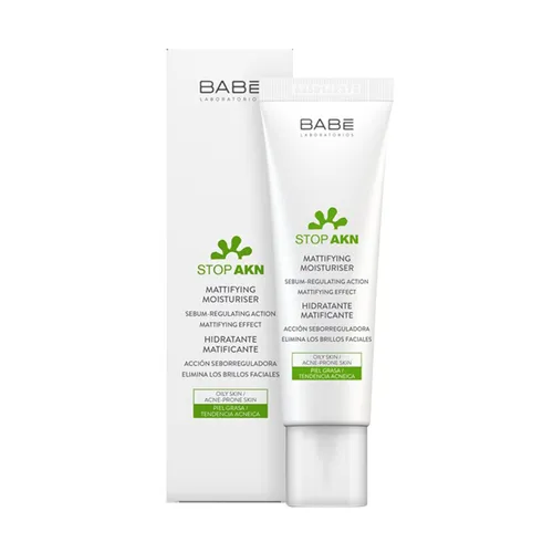 Mỹ phẩm - Kem Dưỡng Dành Cho Da Dầu Babe Laboratorios Stop Akn Mattifying Moisturiser 50ml - Vua Hàng Hiệu