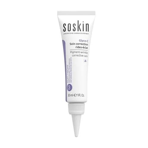 Mỹ phẩm Soskin - Kem Dưỡng Hỗ Trợ Giảm Nếp Nhăn, Mờ Vết Nám Trên Da Soskin Glyco-C Pigment Wrinkle Corrective Care 30ml - Vua Hàng Hiệu