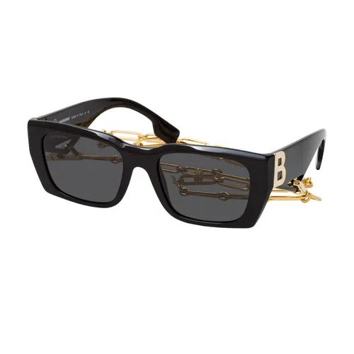 Kính Mát Burberry Sunglasses Poppy BE 4336 392887 Màu Đen