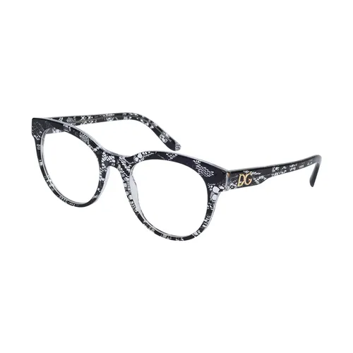 Kính mắt Dolce & Gabbana - Kính Mắt Cận Dolce & Gabbana D&G Eyeglasses 3334 Black Lace Màu Đen Họa Tiết - Vua Hàng Hiệu