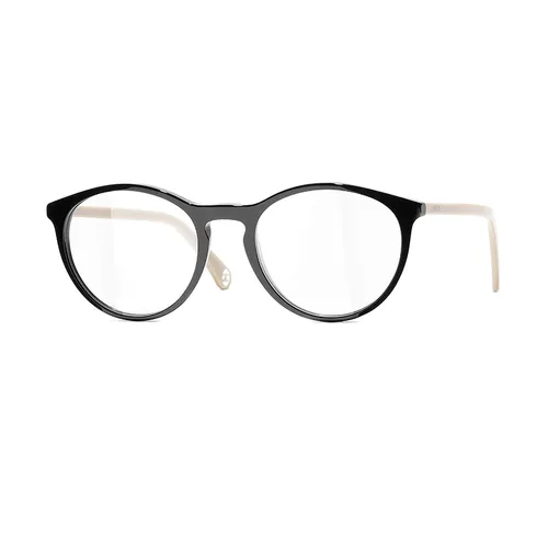 Kính Mắt Cận Nữ Chanel Eyeglasses Pantos 0CH3446 C942 Màu Đen Be