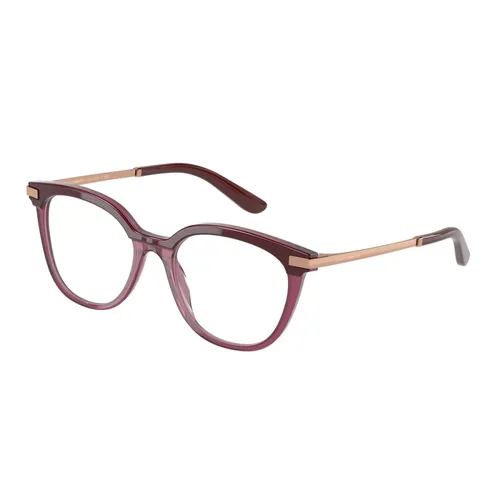 Dolce & Gabbana Nữ - Kính Mắt Cận Nữ Dolce & Gabban DG 3346 3247 Eyeglasses Màu Đỏ Thẫm - Vua Hàng Hiệu