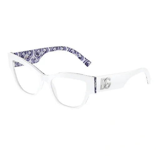 Dolce & Gabbana Nữ - Kính Mắt Cận Nữ Dolce & Gabban DG3378 3371 Eyeglasses Màu Trắng - Vua Hàng Hiệu