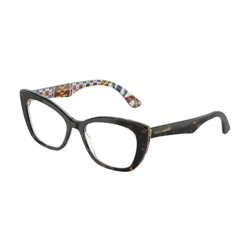 Dolce & Gabbana Nữ - Kính Mắt Cận Nữ Dolce & Gabbana D&G Eyeglasses DG3360 3217 Màu Nâu Havana - Vua Hàng Hiệu
