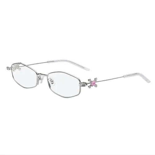 Kính mắt Gentle Monster Kính mắt cận - Kính Mắt Cận Nữ Gentle Monster Eyeglasses Gleam 02 Màu Bạc - Vua Hàng Hiệu