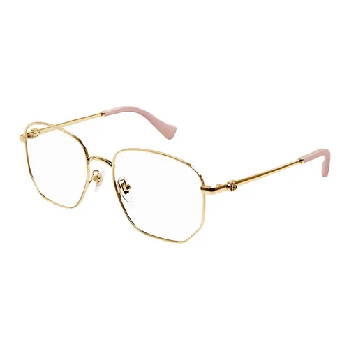Kính Mắt Cận Nữ Gucci Gold Eyeglasses GG1420OK 003 Màu Vàng Gold - Kính mắt - Vua Hàng Hiệu