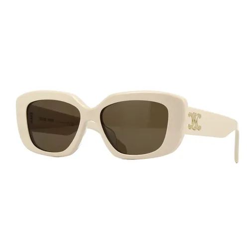 Kính Mát Celine Sunglasses CL40216U 25E Màu Nâu/Kem - Kính mắt - Vua Hàng Hiệu