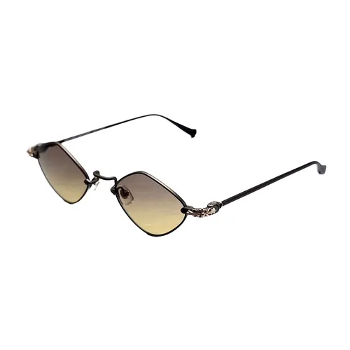 Chrome Hearts - Kính Mát Chrome Hearts Diamond Dog Sand Classic Brown Sunglasses Màu Nâu - Vua Hàng Hiệu