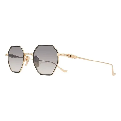 Chrome Hearts - Kính Mát Chrome Hearts Evaculation MBK/GP Màu Xám Vàng - Vua Hàng Hiệu