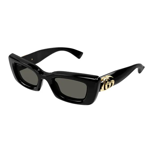 Kính Mát Gucci GG Sunglasses GG1827S 001 Màu Đen/Xám
