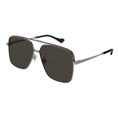 Gucci - Kính Mát Nam Gucci Sunglass GG1099SA 001 61mm Màu Xám - Vua Hàng Hiệu
