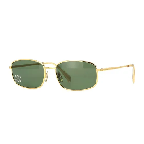 Celine - Kính Mát Nữ Celine Sunglasses CL40285U 30N Gold Màu Xanh Green - Vua Hàng Hiệu