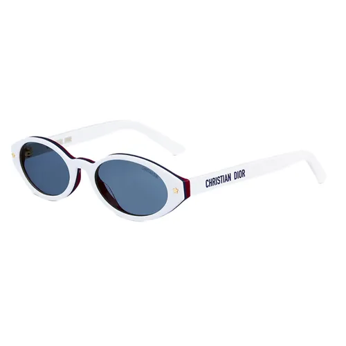 Dior - Kính Mát Nữ Dior Pacific White Oval Sunglasses R1I Màu Xanh Trắng - Vua Hàng Hiệu