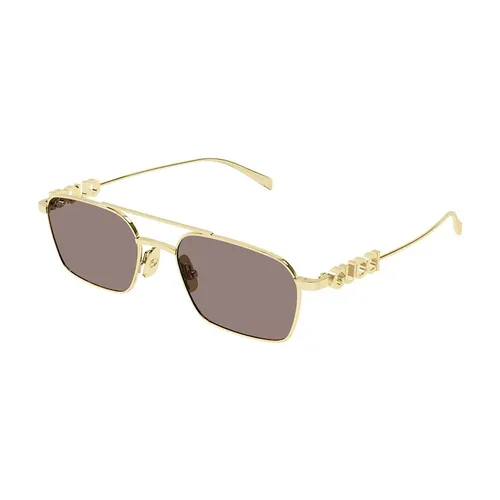 Kính mắt Gucci Nữ - Kính Mát Nữ Gucci GG1804S 003 Gold Brown Sunglasses Màu Vàng Nâu - Vua Hàng Hiệu