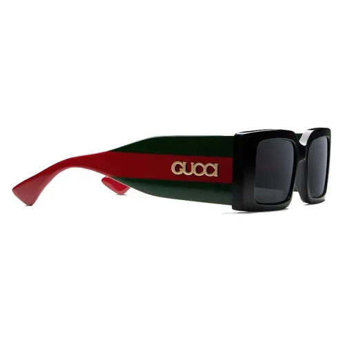 Kính Mát Nữ Gucci Rectangular Frame Sunglasses GG1860S Màu Đen