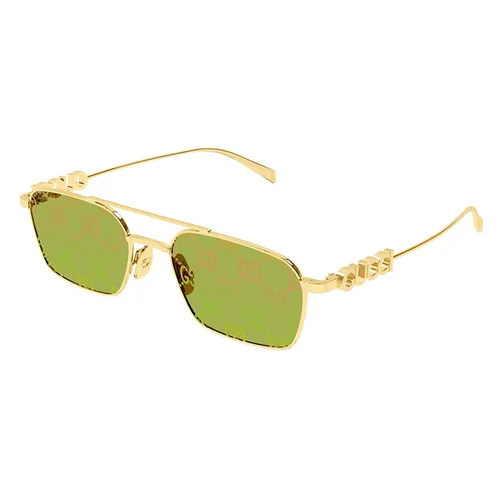 Kính Mát Nữ Gucci Sunglasses GG1804S 002 Màu Vàng - Xanh