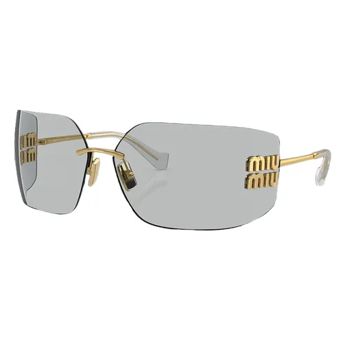 Kính mắt - Kính Mát Nữ Miu Miu Sunglasses MU 54YS Màu Vàng Xám - Vua Hàng Hiệu