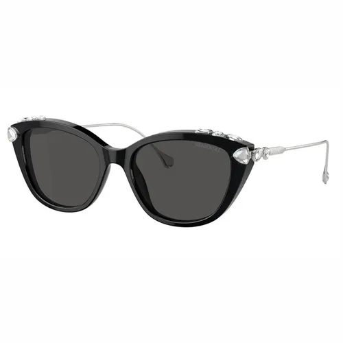 Kính Mát Nữ Swarovski Sunglasses SK6010 103887 Màu Đen Bạc