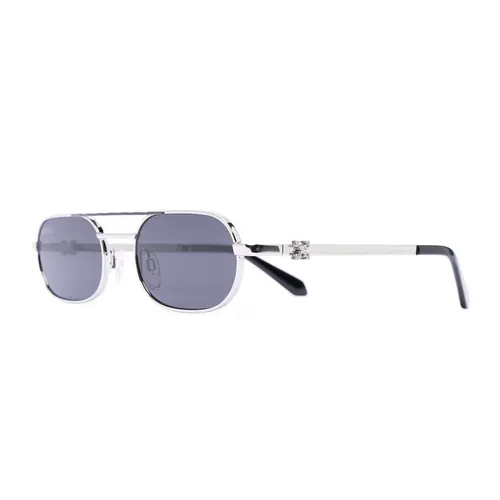 Off-White - Kính Mát Off-White Baltimore Grey OERI072S23MET0017207 Màu Xám/Bạc - Vua Hàng Hiệu
