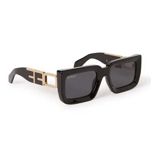 Off-White - Kính Mát Off-White Boston OERI073S23PLA001 0807 Black Màu Xám/Đen - Vua Hàng Hiệu