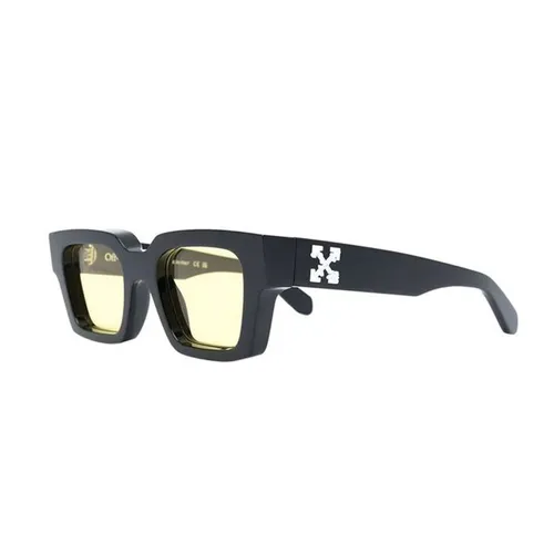Off-White - Kính Mát Off-White Virgil Yellow OERI008C99PLA0021018 Black Màu Đen Vàng - Vua Hàng Hiệu