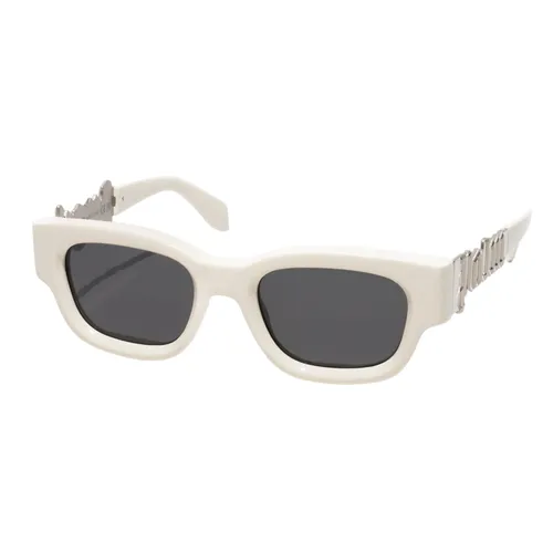 Palm Angels - Kính Mát Palm Angels Sunglasses Posey White Dark Grey PERI042 0107 Màu Xám/Trắng - Vua Hàng Hiệu