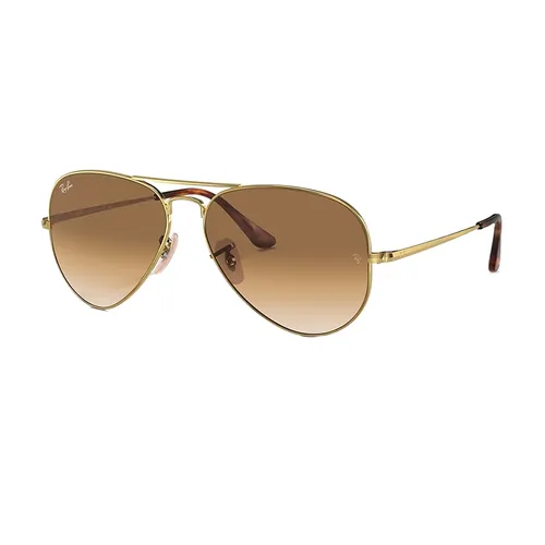 Kính Mát Rayban Aviator Metal II Sunglasses RB3689 914751 Màu Vàng Nâu Size 58