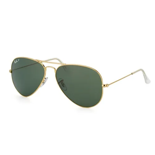 Kính mắt - Kính Mát Rayban Aviator Polarized Màu Xanh Green/Vàng - Vua Hàng Hiệu