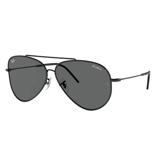 Kính Mát Rayban Aviator Reverse RBR0101S 002/GR Màu Xám/Đen - Kính mắt - Vua Hàng Hiệu