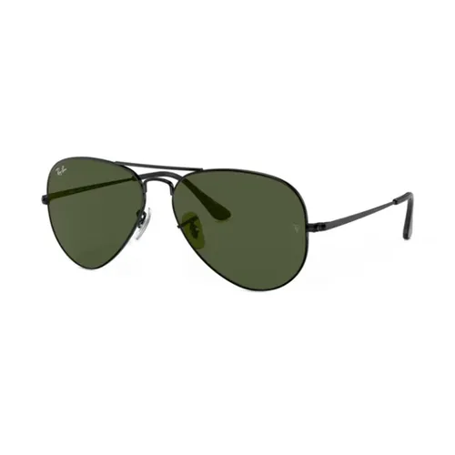 Rayban - Kính Mát Rayban Pilot Sunglasses RB3689 914831 Màu Xanh Đen Size 58 - Vua Hàng Hiệu