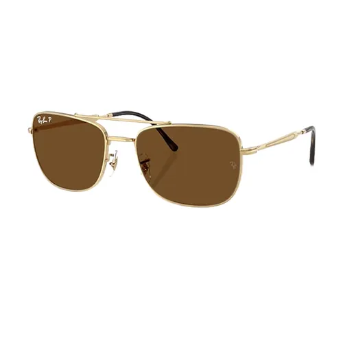 Kính Mát Rayban Polar Brown Lenses Sunglasses RB3755 001/57 Màu Vàng Nâu