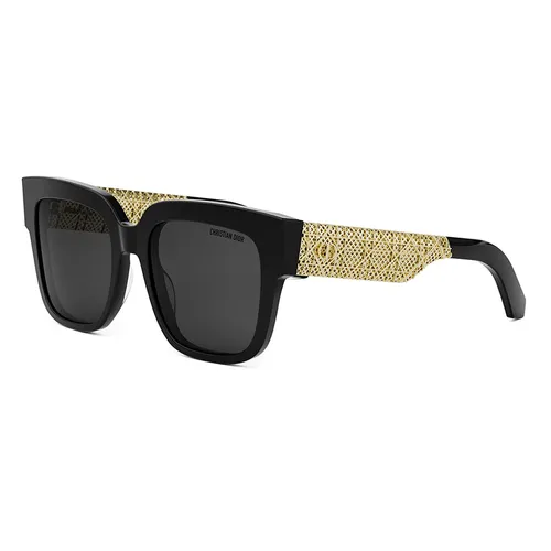 Kính Mát Unisex Dior Dioresille S1I 10A0 Sunglasses Màu Đen Vàng - Kính mắt - Vua Hàng Hiệu