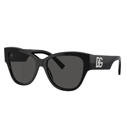 Kính Mát Unisex Dolce & Gabbana DG4449 501/87 Black Sunglasses Màu Đen Xám