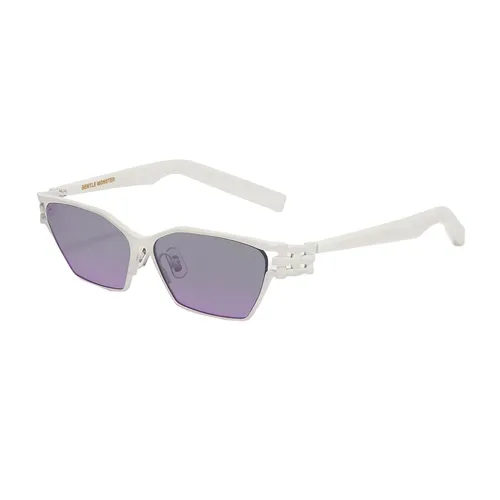 Gentle Monster - Kính Mát Unisex Gentle Monster GM DEFI W2 Sunglasses Màu Trắng - Vua Hàng Hiệu
