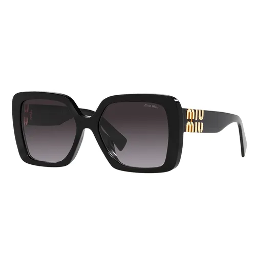 Kính Mát Unisex Miu Miu Sunglasses Glimpse MU 10YS 1AB5D1 Black Màu Đen Xám - Kính mắt - Vua Hàng Hiệu