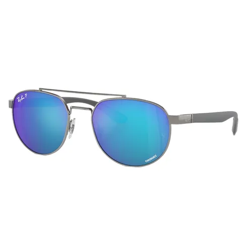 Kính Mát Unisex Rayban Aviator Sunglasses RB3736CH 004/A1 Chromance Màu Xanh Bạc - Kính mắt - Vua Hàng Hiệu