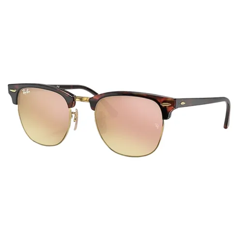 Kính Mát Unisex Rayban Clubmaster Flash Gradient RB3016 990/7O Màu Nâu - Vàng Size 49