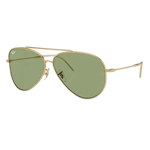 Kính Mát Unisex Rayban Sunglasses Aviator Reverse RBR0101S 001/82 Green Màu Xanh Vàng Size 59 - Kính mắt - Vua Hàng Hiệu