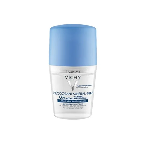 Lăn Khử Mùi Vichy 48H Mineral Deodorant Roll-On 50ml - Lăn khử mùi - Vua Hàng Hiệu