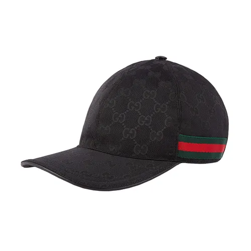 Mũ nón Gucci - Mũ Gucci Original GG Canvas Baseball Cap With Detail 200035 KQWBG 1060 Màu Đen Size S - Vua Hàng Hiệu