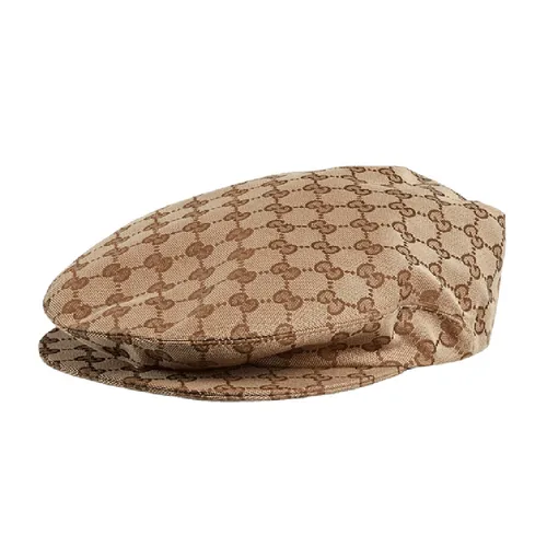 Mũ nón - Mũ Gucci Original GG Canvas Flat Beige Brown 696856-4HAOB-9764 Màu Nâu - Vua Hàng Hiệu