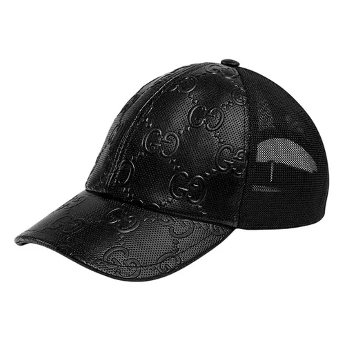 Mũ nón Nam Mũ lưỡi trai - Mũ Nam Gucci Black GG Pattern Embossed Baseball 627156 4HL03 1060 Màu Đen Size M - Vua Hàng Hiệu